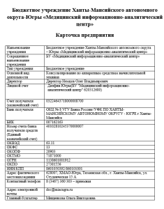 Карточка предприятия